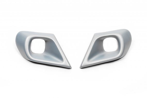 Накладки на противотуманки(ABS, серая) для Dacia Duster 2018-2024 гг | Зображення 2