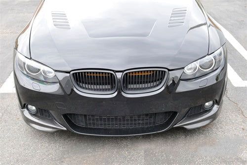 Накладки на передній бампер Flap (для E92/E93 M-Sport 2006-2009, Карбон) для BMW 3 серія E-90/91/92/93 рр | Зображення 3