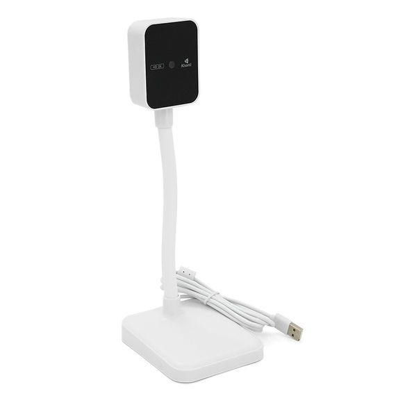 Веб-камера с микрофоном Kisonli D1, 2K 30fps, пласт. корпус, White, BOX