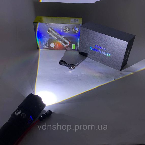 Потужний ручний ліхтар повербанк, Ліхтар військовий зсу LED потужний на вулицю NW-10 | Зображення 5