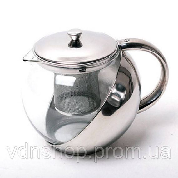 Стеклянный чайник для кофе и чая UNIQUE, Стеклянный заварочный чайник для чая чайники YL-62