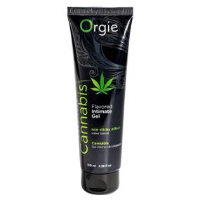 Съедобный лубрикант Orgie Flavored Intimate Gel со вкусом и ароматом каннабиса (конопли), 100 мл Sex Aura