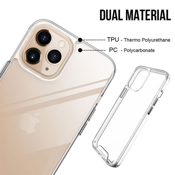 Чехол TPU Space Case transparent для Apple iPhone 15 Pro Max (6.7") Прозрачный | Зображення 3