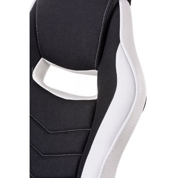 Геймерське крісло Riko black/grey, колір чорно-сірий, оббивка — тканина | Зображення 4