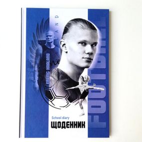 Щоденник шкільний , 48 аркушів Футболісти Erling Haaland  | дневник для мальчика футболисти |