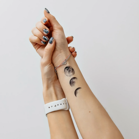 Тату тимчасове Фази Місяця Tattooshka L-24 Чорний shop (5805800012872) | Зображення 2