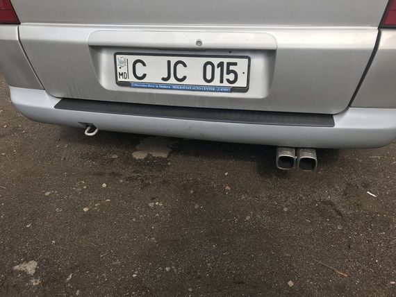 Накладка на задній бампер DDU-мат (ABS) для Mercedes Vito W638 1996-2003 років | Зображення 5