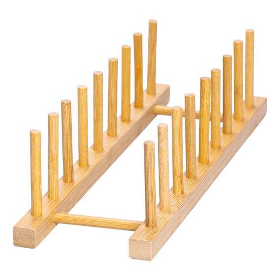 Підставка для тарілок та кришок дерев'яна на кухню 35×11×9 (см) HB-40-13 | Зображення 2