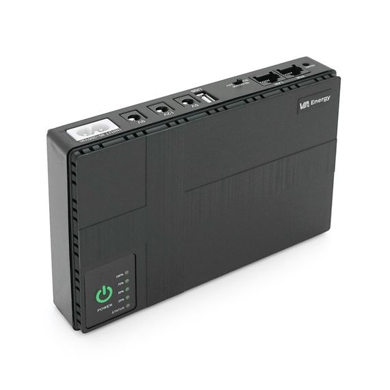 Портативный источник питания Mini UPS VIA Energy 3.0, емкость (12000мА •ч), мощность 36Вт * ч, 0,52 кг, 160x40x180 мм