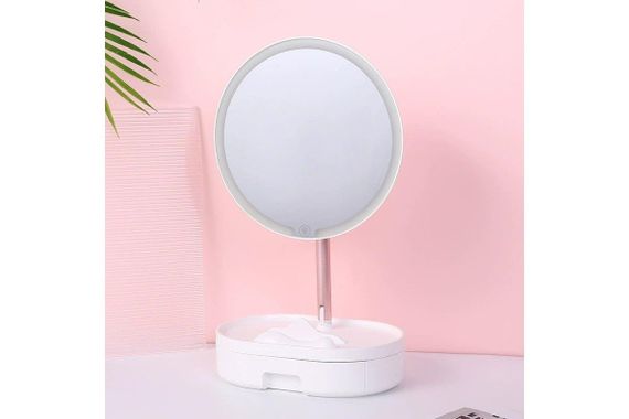 Дзеркало з LED підсвічуванням XR-6606 (настільне косметичне дзеркало)