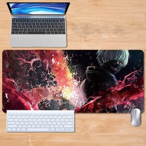 Игровая поверхность для мышки с Аниме принтом "Токийский гуль / Tokyo ghoul" 800*300*3 мм 0201
