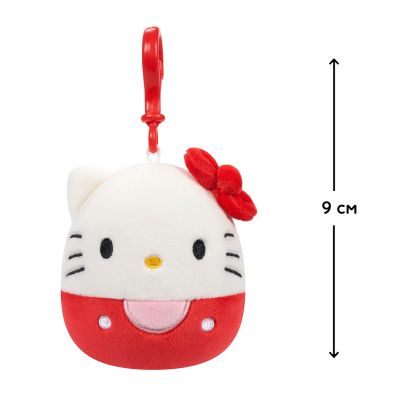 Мягкая игрушка Squishmallows на клипсе - Хелоу Китти 9 см (SQSN00270) | Зображення 1