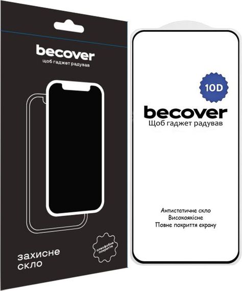 Захисне скло для смартфона BeCover Захисне скло  для Xiaomi 14 5G 10D Black (711365) | Зображення 2