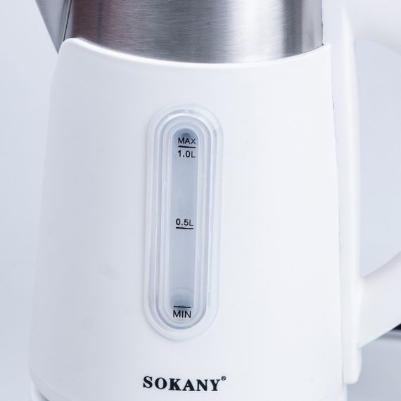 Електрочайник Sokany SK-0808 1200W Білий | Зображення 3