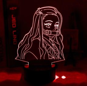 Акриловий світильник-нічник Nezuko Kamado 4 червоний tty-n002160