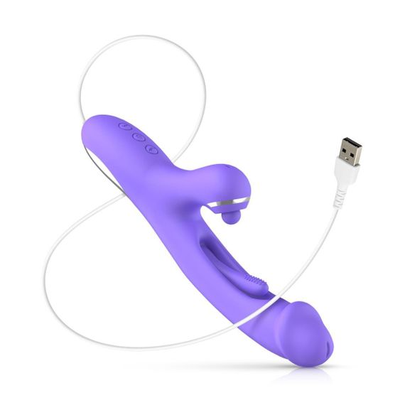 Вібратор-кролик Good Vibes Only - Tess Rabbit Vibrator with G-Spot Stimulator Sex Aura | Зображення 5