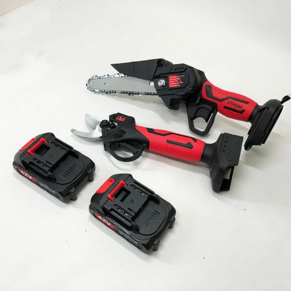 Акумуляторна батарея ні пили KRAFFTEC 2в1 36V 4АР, пила для різання деревини, Міні WL-160 ланцюгова пила | Зображення 2