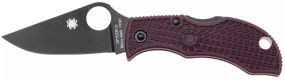 Ніж Spyderco Manbug Black Blade Micro-Melt PD1 FRN Burgundy