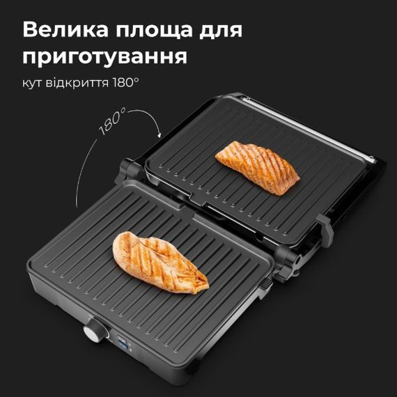 Электрогриль контактный AENO EG2 AEG0002 2000 Вт серебристый | Зображення 5