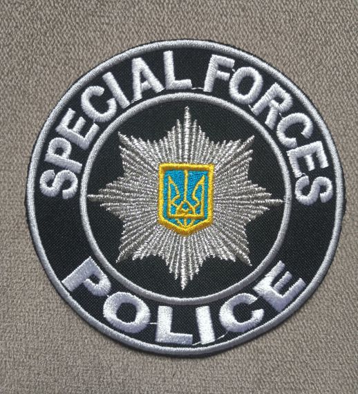Шеврон POLICE SPECIAL FORCES (чорний)