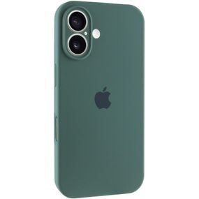 Чохол Silicone Case Full Camera Protective (AA) для Apple iPhone 16 (6.1") Зелений / Pine green