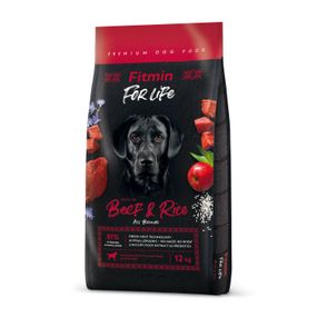 Fitmin dog For Life Beef & Rice (для дорослих собак всіх порід яловичина з рисом), 2,5 кг