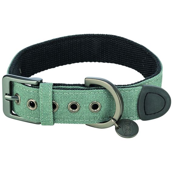 Нашийник Trixie CityStyle для собак екстраширокий бавовна XS–S 25–32 см 25 мм світло-зелений