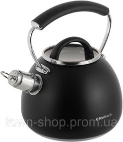 Чайник Ofenbach Magic Kettle 2.5л со свистком и стеклянной крышкой, черный NB-100311