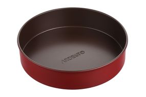 Форма для выпечки Ardesto Golden Brown круглая 24 см, коричневый,красный, углеродистая сталь (AR2402R)