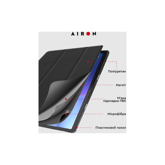 Чохол до планшета AirOn Premium Lenovo tab M10 3rd 10.1 TB (325FU/328FU) + film Black (4822352781145) | Зображення 8