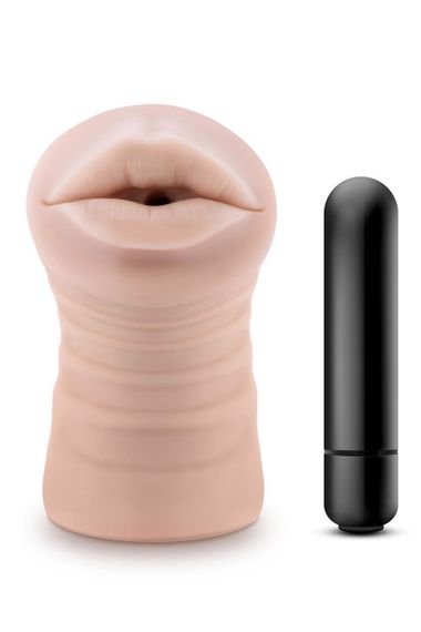 Мастурбатор Рот реалістичний Blush ENLUST NICOLE з віброкулею в комплекті Sex Aura