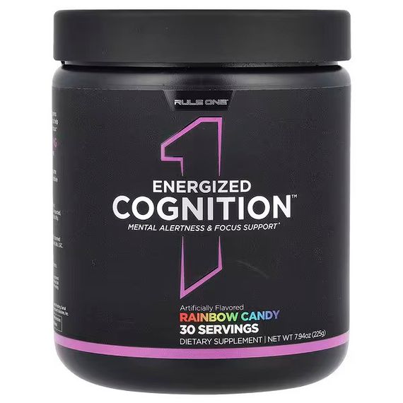 Передтренувальний комплекс Rule One Energized Cognition 225 г, Rainbow Candy