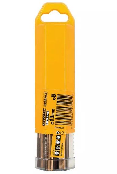 Свердло по металу DeWalt EXTREME INDUSTRIAL COBALT HSS-CO 13 мм 5 шт (DT4949)