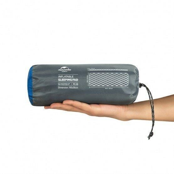 Килимок надувний Naturehike FC-10 NH19Z032-P, 65 мм, блакитний | Зображення 1