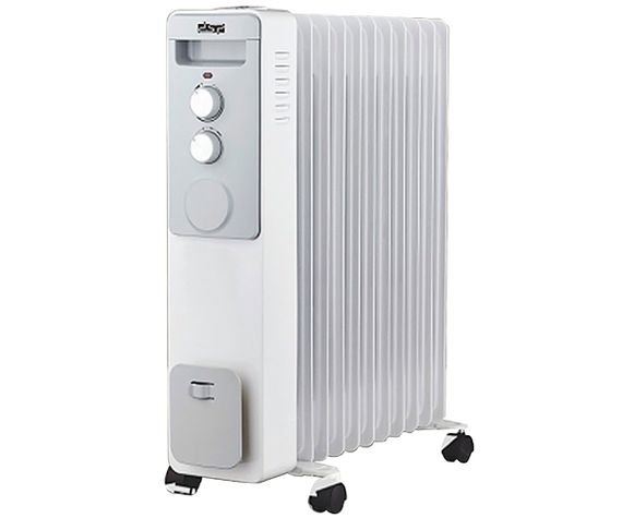 Обігрівач масляний на 11 секцій радіаторний DSP KD-3022 2500BT білий (24404-KD-3022_3248)