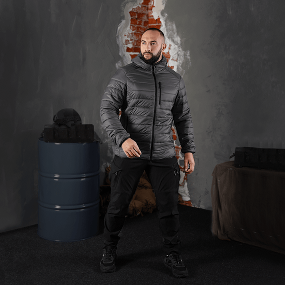Легкий Пуховик Storm Hood 2.0 Графіт (8394), XXL | Зображення 1