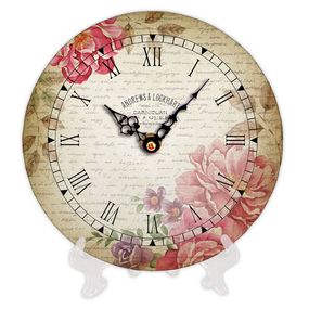 Часы настенные круглые Flowers 18 см (CH18_F_15S026)