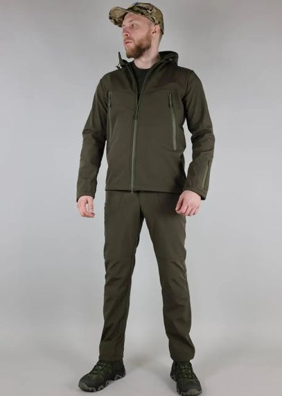 Костюм тактический ULTIMATUM Scout soft shells Олива, Мужская утепленная армейская полевая форма софтшелл