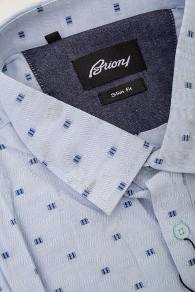 Рубашка мужская  -уценка, цвет голубой, 214R824-U | Зображення 5