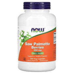 Со пальметто NOW Saw Palmetto Berries, 550 mg, 250 Veg Capsules