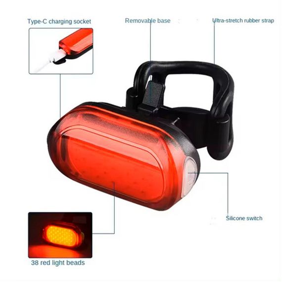 Задній попереджувальний ліхтар для велосипеда MY-2106, , Стоп-сигнал-поворот велосипедний в зборі YS-62 | Зображення 3