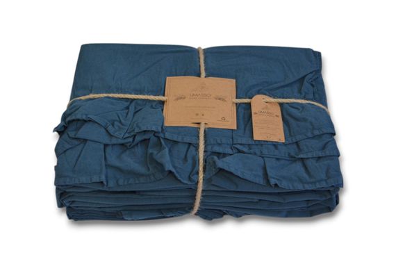 Постільна білизна Limasso Stonewashed Exclusive Ranforce 200 х 220 см Sillage Dress Blue | Зображення 1