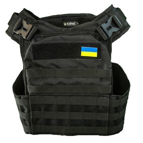 Плитоноска тактическая кордура Kirasa черная(KI103)