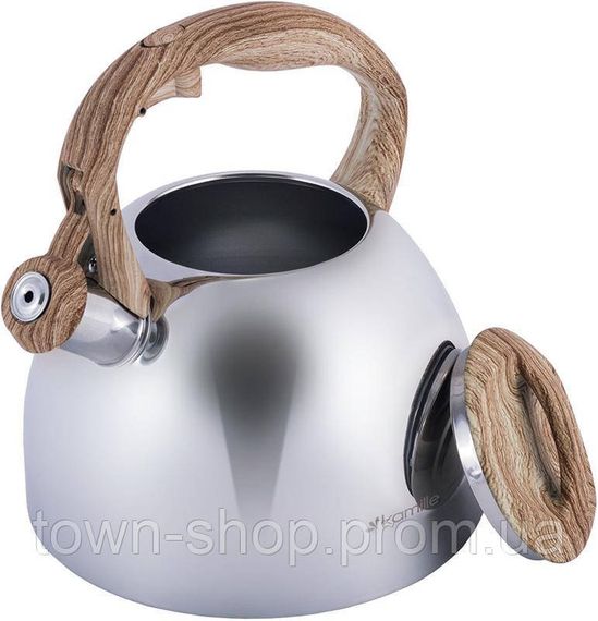 Чайник Kamille Whistling Kettle 2.7л из нержавеющей стали сатин со свистком KM-1090 | Зображення 2