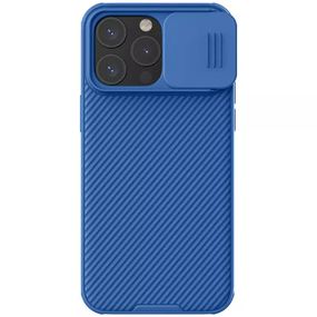 Карбонова накладка Nillkin CamShield Pro Magnetic для Apple iPhone 15 Pro (6.1") Blue