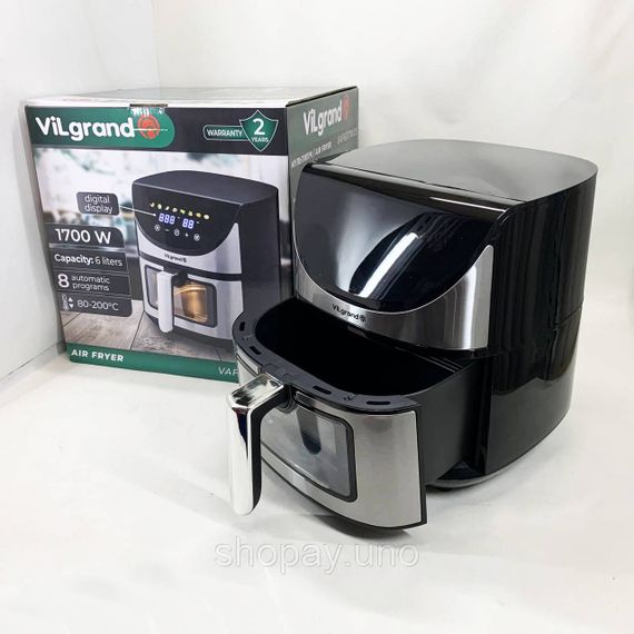 Фритюрница без масла с дисплеем ViLgrand, Аэрофритюрница с функцией приготовления разных блюд MA-48 | Зображення 6