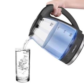 Электрочайник стеклянный с подсветкой 2л 1500Вт Sokany SK-1045