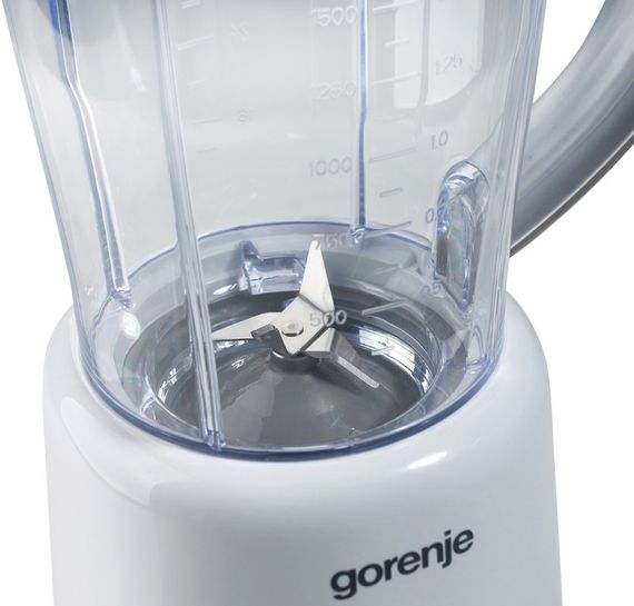 Блендер Gorenje  стаціонарний 500Вт, чаша-1500мл, білий (B500XG) | Зображення 2