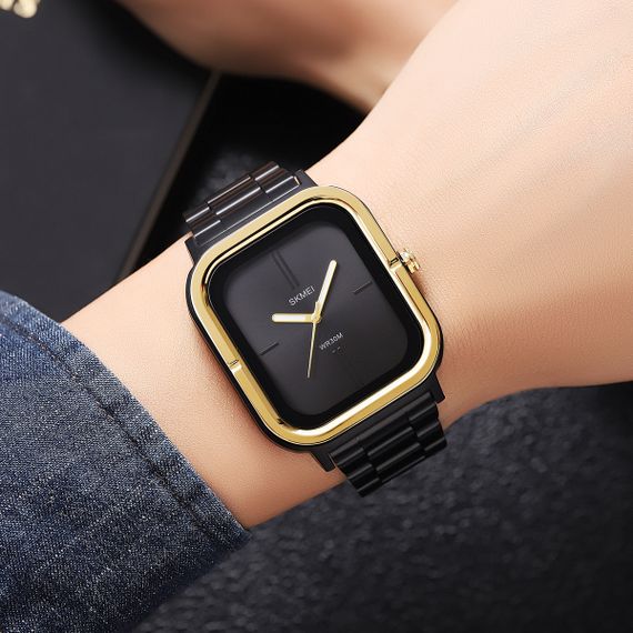 Класичний чоловічий годинник Skmei 2275GD Gold | Зображення 2