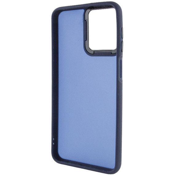 Чехол TPU+PC Lyon Frosted для Motorola Moto E13 Navy Blue | Зображення 2